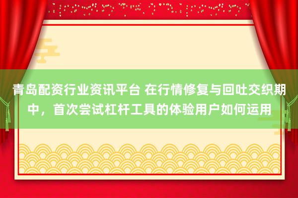 青岛配资行业资讯平台 在行情修复与回吐交织期中，首次尝试杠杆工具的体验用户如何运用
